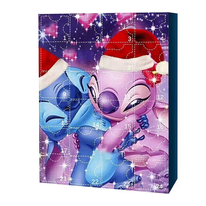 Advent Calendar Stitch Cartoon Doll Christmas Atmosphere Decorative Gifts New Year 24 Days Countdown Surprise Blind Box