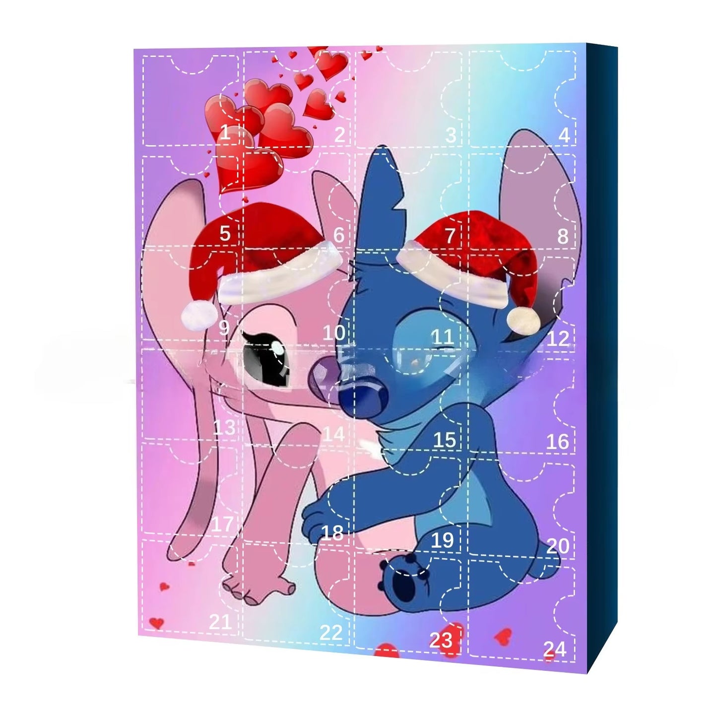 Advent Calendar Stitch Cartoon Doll Christmas Atmosphere Decorative Gifts New Year 24 Days Countdown Surprise Blind Box