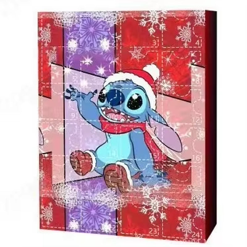 Advent Calendar Stitch Cartoon Doll Christmas Atmosphere Decorative Gifts New Year 24 Days Countdown Surprise Blind Box