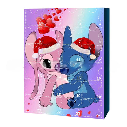 Advent Calendar Stitch Cartoon Doll Christmas Atmosphere Decorative Gifts New Year 24 Days Countdown Surprise Blind Box