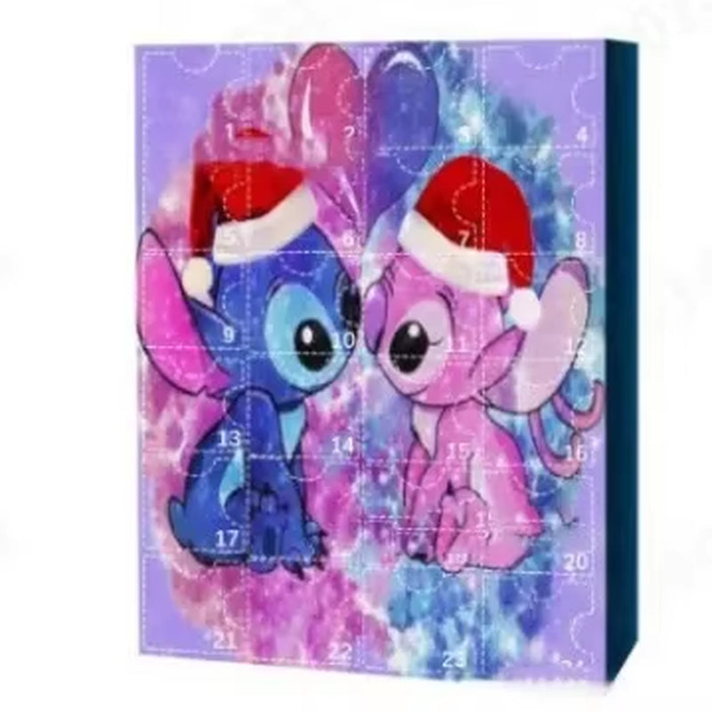 Advent Calendar Stitch Cartoon Doll Christmas Atmosphere Decorative Gifts New Year 24 Days Countdown Surprise Blind Box