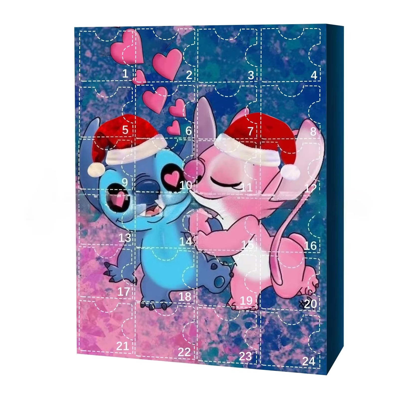 Advent Calendar Stitch Cartoon Doll Christmas Atmosphere Decorative Gifts New Year 24 Days Countdown Surprise Blind Box